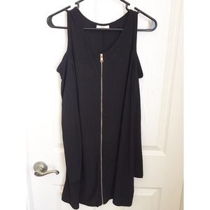 Black zipper dress